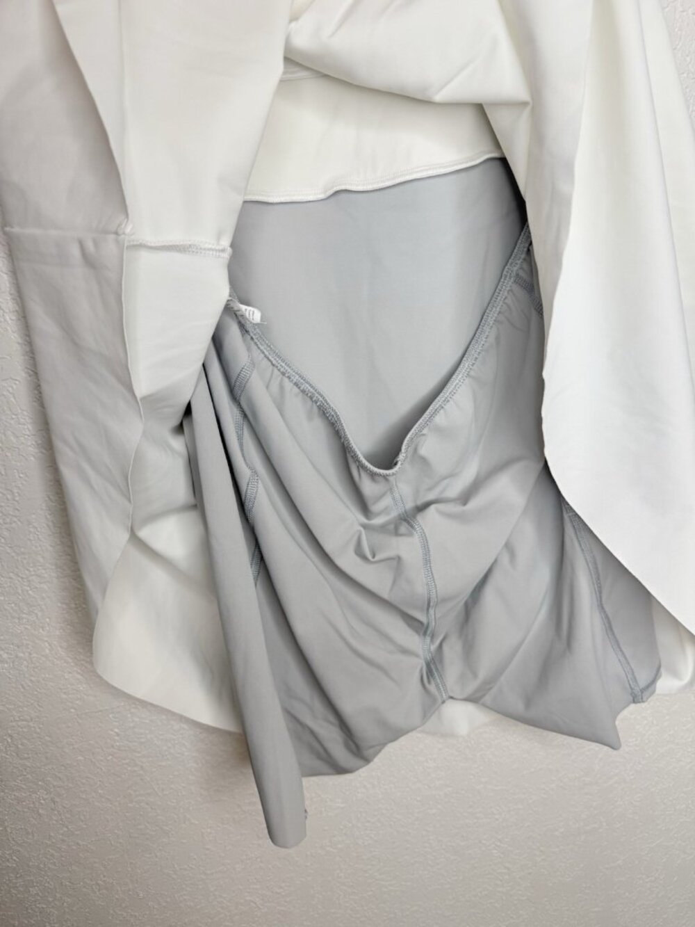 SPANX Get Moving Tennis Athletic White Stretch Skort Mini Dress XL 1E - Picture 7 of 9